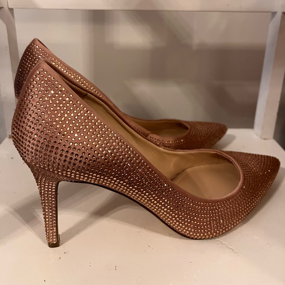 Elegant Studded Women's Heels - Jessica Simpson 9.5 - light pink